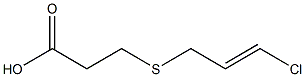 3-{[(2E)-3-chloroprop-2-enyl]thio}propanoic acid Structure