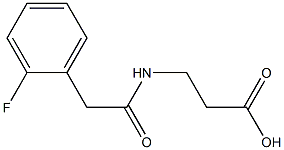 3-{[(2-fluorophenyl)acetyl]amino}propanoic acid