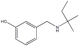 3-{[(2-methylbutan-2-yl)amino]methyl}phenol Structure
