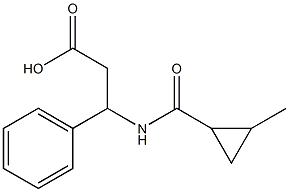 3-{[(2-methylcyclopropyl)carbonyl]amino}-3-phenylpropanoic acid