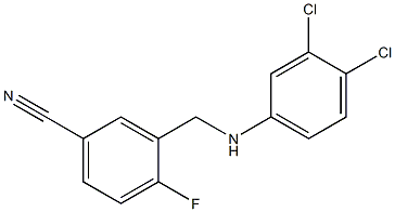 3-{[(3,4-dichlorophenyl)amino]methyl}-4-fluorobenzonitrile|