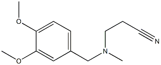 3-{[(3,4-dimethoxyphenyl)methyl](methyl)amino}propanenitrile|