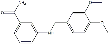 3-{[(3,4-dimethoxyphenyl)methyl]amino}benzamide Structure