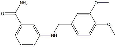  3-{[(3,4-dimethoxyphenyl)methyl]amino}benzamide