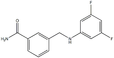 3-{[(3,5-difluorophenyl)amino]methyl}benzamide Structure