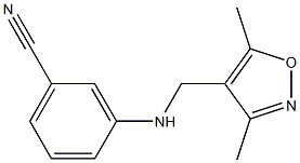 3-{[(3,5-dimethyl-1,2-oxazol-4-yl)methyl]amino}benzonitrile|