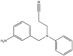 3-{[(3-aminophenyl)methyl](phenyl)amino}propanenitrile 结构式
