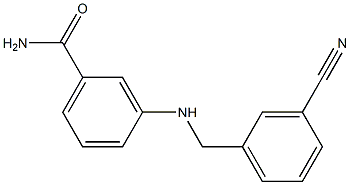 3-{[(3-cyanophenyl)methyl]amino}benzamide|