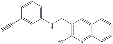 3-{[(3-ethynylphenyl)amino]methyl}quinolin-2-ol