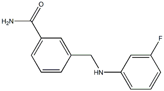 3-{[(3-fluorophenyl)amino]methyl}benzamide Struktur