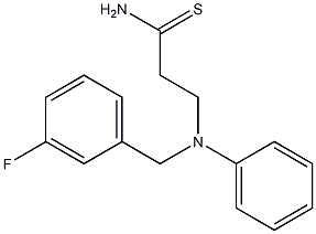 3-{[(3-fluorophenyl)methyl](phenyl)amino}propanethioamide