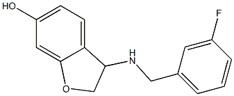 3-{[(3-fluorophenyl)methyl]amino}-2,3-dihydro-1-benzofuran-6-ol Struktur