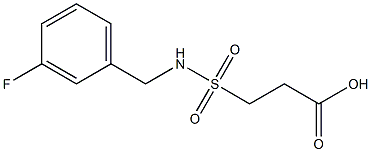  3-{[(3-fluorophenyl)methyl]sulfamoyl}propanoic acid