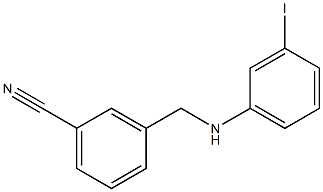 3-{[(3-iodophenyl)amino]methyl}benzonitrile Struktur