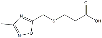 3-{[(3-methyl-1,2,4-oxadiazol-5-yl)methyl]sulfanyl}propanoic acid
