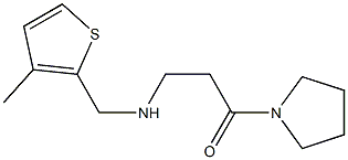 3-{[(3-methylthiophen-2-yl)methyl]amino}-1-(pyrrolidin-1-yl)propan-1-one