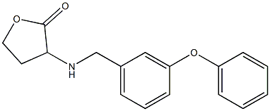 3-{[(3-phenoxyphenyl)methyl]amino}oxolan-2-one Struktur