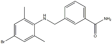 3-{[(4-bromo-2,6-dimethylphenyl)amino]methyl}benzamide