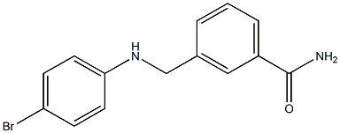 3-{[(4-bromophenyl)amino]methyl}benzamide 化学構造式