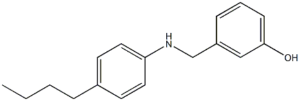 3-{[(4-butylphenyl)amino]methyl}phenol,,结构式