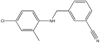 3-{[(4-chloro-2-methylphenyl)amino]methyl}benzonitrile|