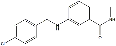 3-{[(4-chlorophenyl)methyl]amino}-N-methylbenzamide Struktur