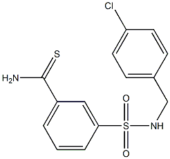 3-{[(4-chlorophenyl)methyl]sulfamoyl}benzene-1-carbothioamide