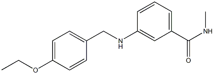 3-{[(4-ethoxyphenyl)methyl]amino}-N-methylbenzamide Struktur