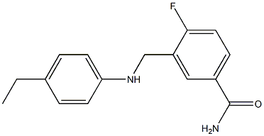 3-{[(4-ethylphenyl)amino]methyl}-4-fluorobenzamide Structure