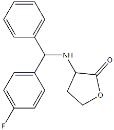 3-{[(4-fluorophenyl)(phenyl)methyl]amino}oxolan-2-one Struktur