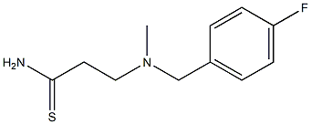 3-{[(4-fluorophenyl)methyl](methyl)amino}propanethioamide