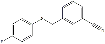 3-{[(4-fluorophenyl)sulfanyl]methyl}benzonitrile