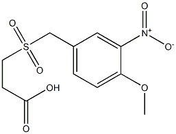 3-{[(4-methoxy-3-nitrophenyl)methane]sulfonyl}propanoic acid Structure