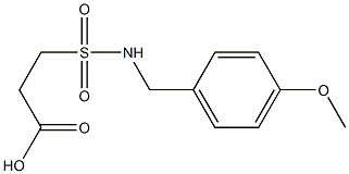 3-{[(4-methoxyphenyl)methyl]sulfamoyl}propanoic acid,,结构式