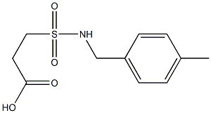 3-{[(4-methylphenyl)methyl]sulfamoyl}propanoic acid Struktur