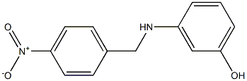 3-{[(4-nitrophenyl)methyl]amino}phenol 结构式