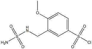 3-{[(aminosulfonyl)amino]methyl}-4-methoxybenzenesulfonyl chloride Structure