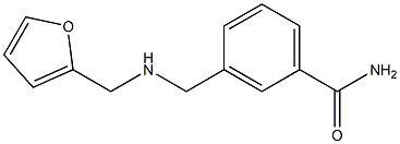 3-{[(furan-2-ylmethyl)amino]methyl}benzamide Struktur