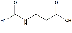 3-{[(methylamino)carbonyl]amino}propanoic acid Struktur