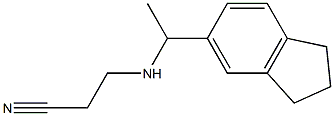 3-{[1-(2,3-dihydro-1H-inden-5-yl)ethyl]amino}propanenitrile