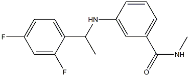 3-{[1-(2,4-difluorophenyl)ethyl]amino}-N-methylbenzamide