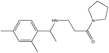 3-{[1-(2,4-dimethylphenyl)ethyl]amino}-1-(pyrrolidin-1-yl)propan-1-one