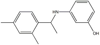 3-{[1-(2,4-dimethylphenyl)ethyl]amino}phenol,,结构式
