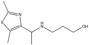 3-{[1-(2,5-dimethyl-1,3-thiazol-4-yl)ethyl]amino}propan-1-ol