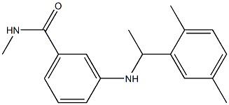 3-{[1-(2,5-dimethylphenyl)ethyl]amino}-N-methylbenzamide Structure