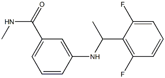 3-{[1-(2,6-difluorophenyl)ethyl]amino}-N-methylbenzamide Struktur