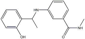 3-{[1-(2-hydroxyphenyl)ethyl]amino}-N-methylbenzamide Structure