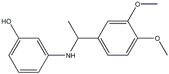 3-{[1-(3,4-dimethoxyphenyl)ethyl]amino}phenol|