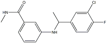 3-{[1-(3-chloro-4-fluorophenyl)ethyl]amino}-N-methylbenzamide