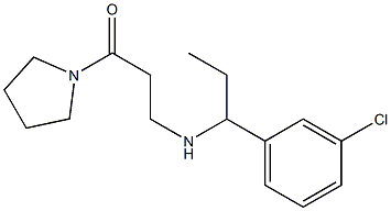 3-{[1-(3-chlorophenyl)propyl]amino}-1-(pyrrolidin-1-yl)propan-1-one